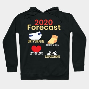 Funny New Parent 2020, Pregnancy Reveal, New Mom, Dad print Hoodie